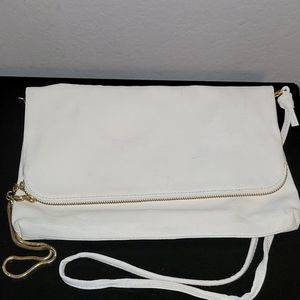 White H&M Convertible Crossbody Bag/Clutch